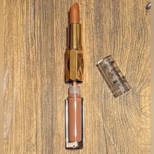 BB&W DAMN dual matte Golden Brown Lipstick and gloss